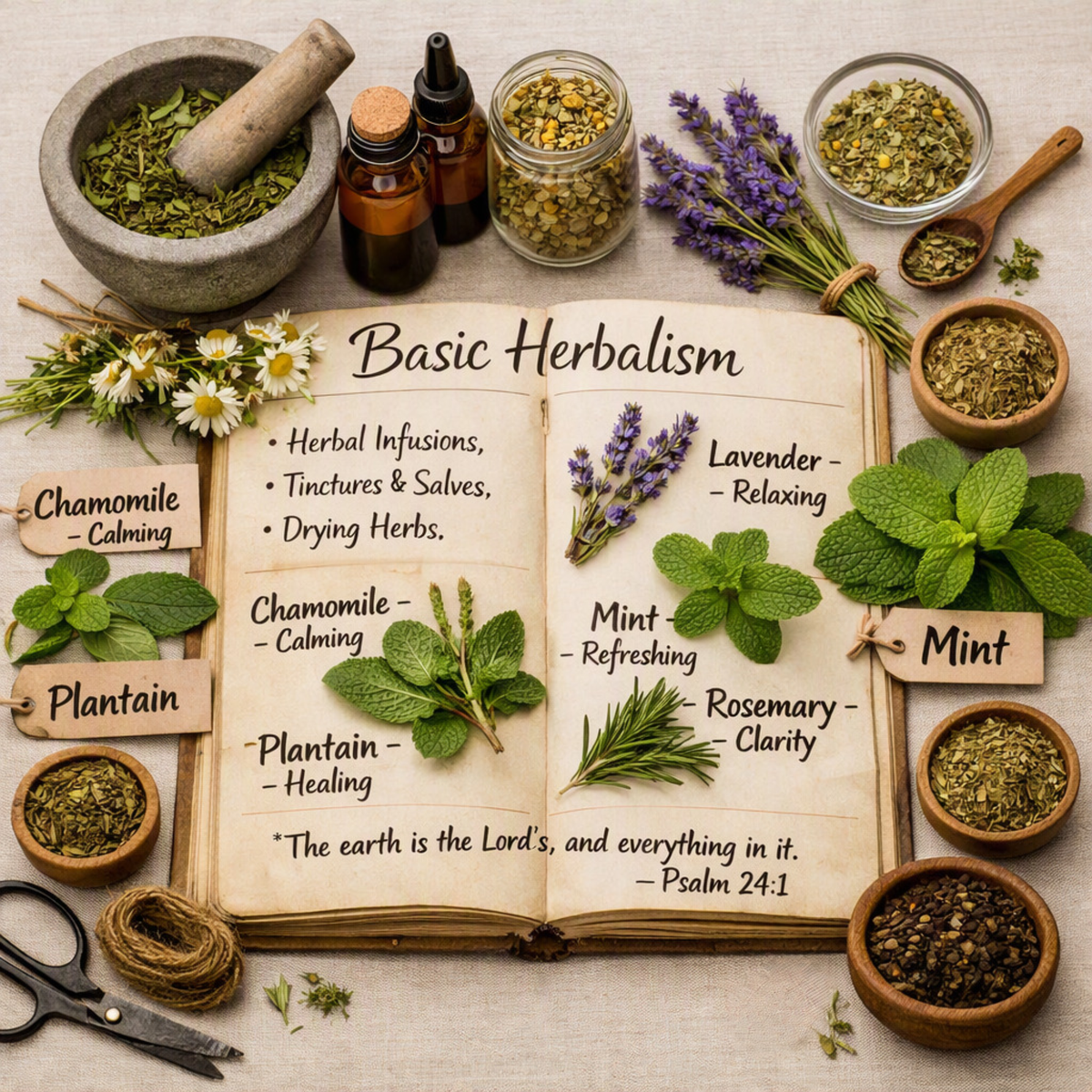 Herbalism Class  10:00am-12:30pm Basic Herbalism